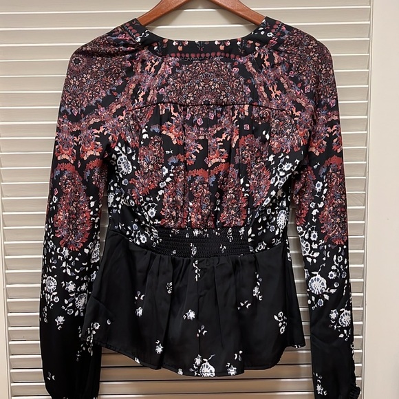 10. Free People Run Free Blouse in Night Combo - Picture 14 of 17